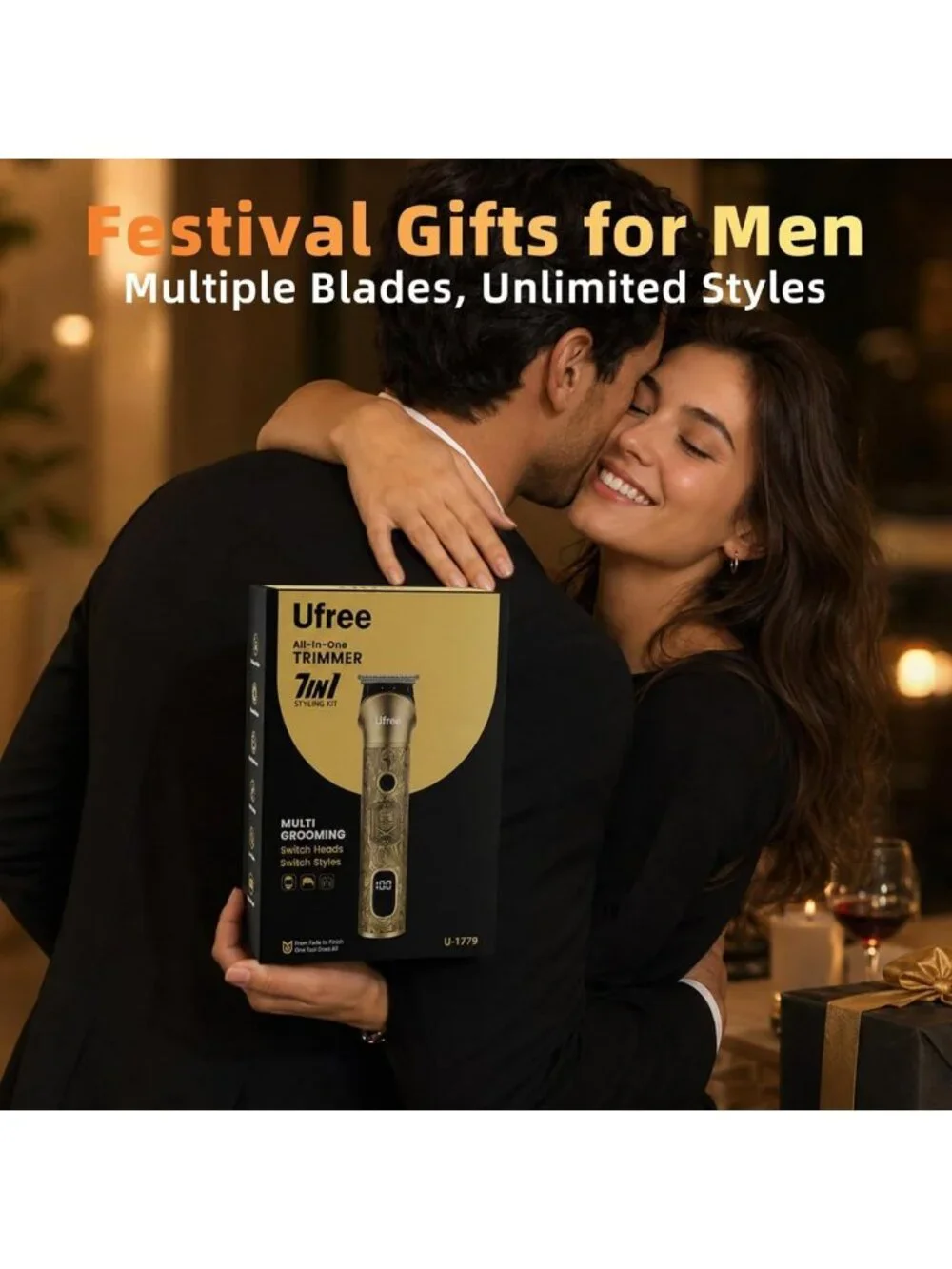 Professional Electric Beard Trimmer & Shaver for Men - Perfect Gift Idea!